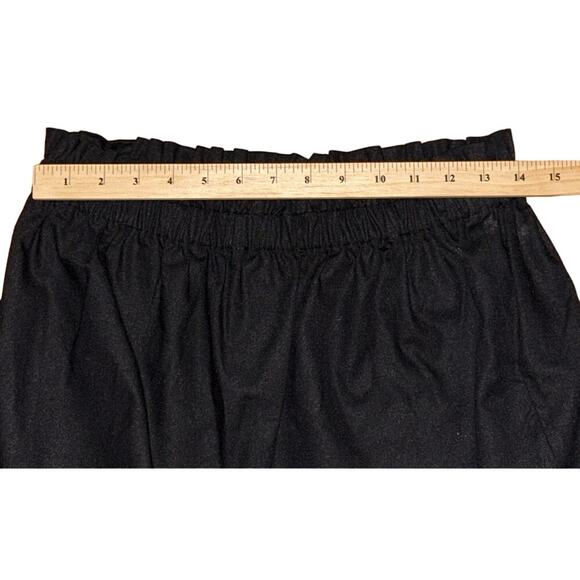 NWOT Kourt Linen/Cotton Paper Bag Mini Skirt Small - Picture 5 of 6